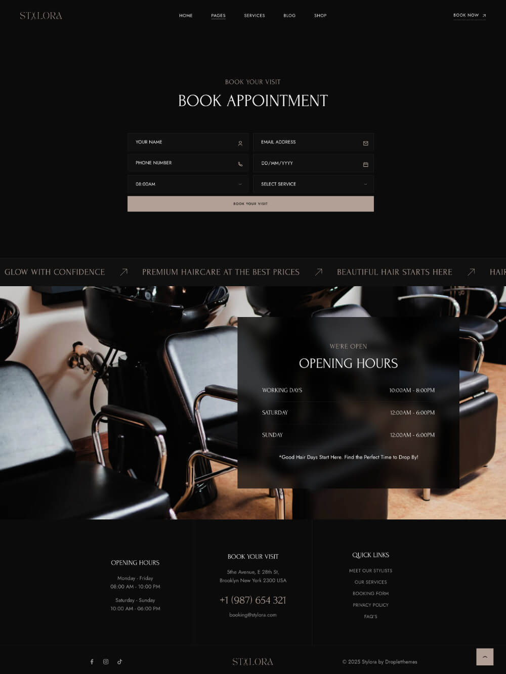 stylora booking 0845034